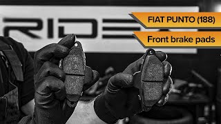 How to change front brake pads on Fiat Punto II 188  TUTORIAL RIDEX [upl. by Esinereb987]