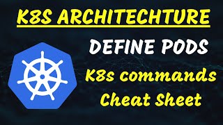 Kubernetes Architecture  How to define pods  Kubernetes command cheat sheet [upl. by Erleena]