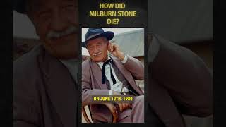 How did Milburn Stone die western  hollywoodlegend history movie hollywoodhistory film [upl. by Astiram]