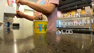 VLOG7월 배스킨라빈스 남자 알바 브이로그 BASKIN ROBBINS PARTTIME VLOG [upl. by Eerhs]