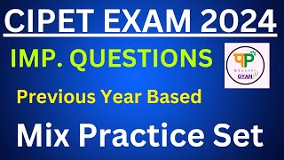 Most important questions for Cipet entrance exam 2024 [upl. by Eceirehs497]