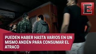 Así operan los carteristas en el Metro de la CDMX [upl. by Schramke]