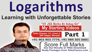 Part 1 Logarithm Algebra Basics of Logarithms Properties of Logarithm Basic Maths for Class 11 [upl. by Aneeuqal]