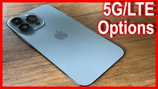 How To Use 5G On the iPhone 13 amp 13 Pro Max  How to Enable or Disable 5G amp LTE [upl. by Melia]