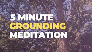 5 min GROUNDING and CENTERING guided meditation [upl. by Nednerb]