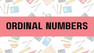 Ordinal Number [upl. by Yetah]