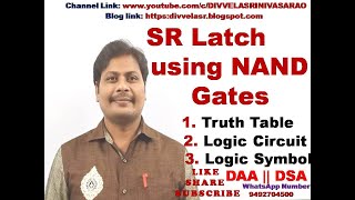 SR Latch using NAND gates  SR Latch by NAND gates  SR Latch  STLD  DLD  Digital Electronics [upl. by Aihsela166]