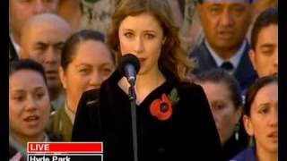 God Save The Queen amp God Defend New Zealand  Hayley Westenra NZ War Memorial Ceremony London 2006 [upl. by Aulea]