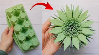 I Made Amazing Flower from Egg Cartons  Youll Love This Recycled Crafts Idea  Super Easy DIY [upl. by Eimaral]