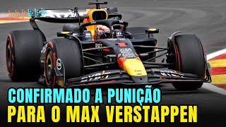 GP DA BELGICA  VERSTAPPEN É PUNIDO E PERDE POSIÇÕES NO GRID DE LARGADA [upl. by Darleen]