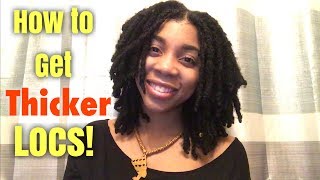 How to Get THICKER Locs My Personal Tips Shared [upl. by Annoved]