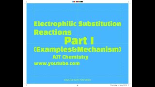 Electrophilic Substitution Reaction  Part I Examples amp Mechanism AJT Chemistry [upl. by Eceerehs370]