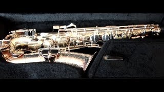 SOLD Buescher quotThe New Aristocratquot transitional Alto Saxophone 1933 265xxx [upl. by Ellienad168]