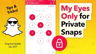 How to Use Snapchat My Eyes Only  Keep Snaps Private [upl. by Ortiz]