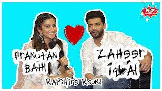 PRANUTAN BAHL  ZAHEER IQBAL  Rapidfire Round  Notebook Movie [upl. by Esmerelda243]