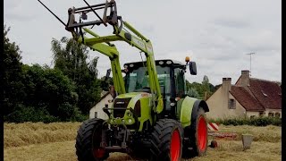 Andainage  Claas arion 520 amp Claas liner Gopro [upl. by Hwu]