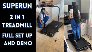 The Best Budget 2 in 1 Treadmill from SupeRun  Unboxing amp Full Demo [upl. by Drusy913]