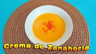 💙 CREMA DE ZANAHORIA receta fácil [upl. by Macfarlane]