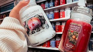 YANKEE CANDLE SHOPPING SPREE  Fall  Christmas Candles VLOG [upl. by Walrath]