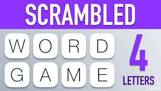 Scrambled Word Games  Guess the Word Game 4 Letter Words [upl. by Aima239]