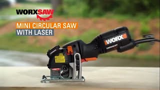 Mini Circular Saw with Laser  WORX Versacut [upl. by Twum]