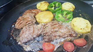 How to cook beef steaks recipebeef steaks recipe in urduresturant style beef steaks recipe [upl. by Adnuahs]