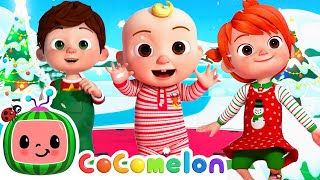 WIGGLE to Jingle Bells With Baby JJ🎄  Christmas Dance Party  CoComelon Nursery Rhymes amp Kids Songs [upl. by Ainud]