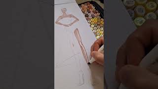 Fashion illustrator youtubeshorts art fashiondesigner fashionillustration fashion illustration [upl. by Sheedy]