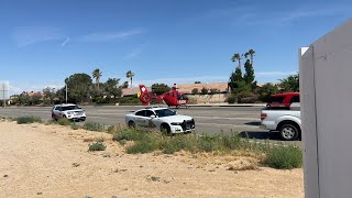 2 helicopters requested for an accident at Mojave Drive and Ferndale Road in Victorville [upl. by Etteroma]