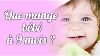 Que mange bébé à 9 mois [upl. by Vassaux]