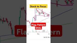 DSSL Flag pattern stockmarket nifty investing best [upl. by Olyhs]