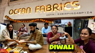 Diwali Ki Pooja Bhai Ki Office Pe Or Ghar Pe Banaya Kumbhaniya Bhajiya  Diwali 2024  Masti Vlog [upl. by Imefulo209]