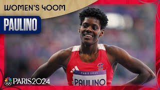 Marileidy Paulino STORMS to Olympic record in womens 400m victory  Paris Olympics  NBC Sports [upl. by Ciapas]