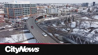 Calgary’s 4th Avenue Flyover to have partial lane closures until Fall 2025 [upl. by Hannahc]