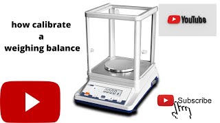 ELECTRONIC BALANCE CALIBRATION  TECH LAB [upl. by Bocaj190]