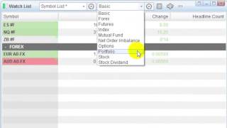 eSignal Trading Platform  Watch Lists in eSignal 11  Features amp Instructions Video [upl. by Orsola]
