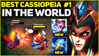 RANK 1 BEST CASSIOPEIA IN THE WORLD AMAZING GAMEPLAY  Season 13 League of Legends [upl. by Wayland]