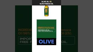 Olive Oil Vs Olive Pomace Oil  shorts 387 [upl. by Kennan373]