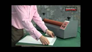 Drytac Jetmounter 26 Laminating an Unmounted Image [upl. by Enaej]