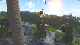 Atropian commandos blow up bridge ROBLOX MILSIM 4K QUALITY COMBAT FOOTAGE [upl. by Madancy]