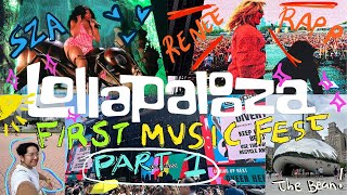 lollapalooza vlog  SZA chance the rapper renee rapp  my first music fest prep amp tips part 1 [upl. by Nilloc]