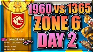 Rivalry Battle Day 2 zone 6 1960 vs 1365 KvK in Rise of Kingdoms [upl. by Anilecram811]