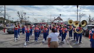 Belaire High vs Wilkinson County HS  Krewe Of Tucks Parade [upl. by Nerra]