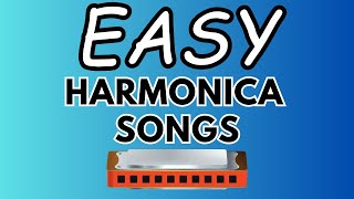 Easy Harmonica Songs To Learn Fast Part 2  Folk Songs  Beginner Harmonica Lesson  Free Tabs [upl. by Rothmuller]