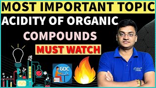 MOST IMPORTANT TOPICS  FOR GPAT 2024  ORGANIC CHEMISTRY ACIDITY OF ORGANIC COMPOUNDS [upl. by Aenehs]