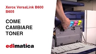 Xerox VersaLink B600 B605 Come cambiare toner [upl. by Pozzy]