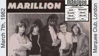 Marillion  live AUDIO  Marquee London UK  7th March 1982 [upl. by Asante]