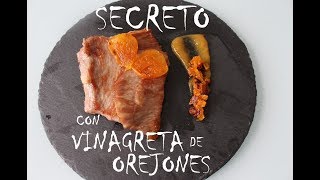 SECRETO IBÉRICO CON VINAGRETA DE OREJONES [upl. by Aihseyt401]