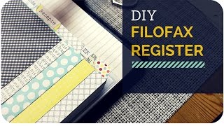 DIY  Filofax Register selbermachen [upl. by Clarkin656]