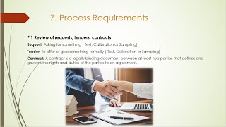 13 Review of requests tenders contracts Sc 71  Process requirements  ISOIEC 17025 2017 [upl. by Alexandro]